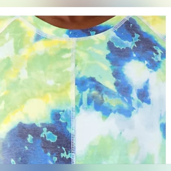 Logo Lounge Size LP Printed French Terry Tee Dress - Picture 3 of 5